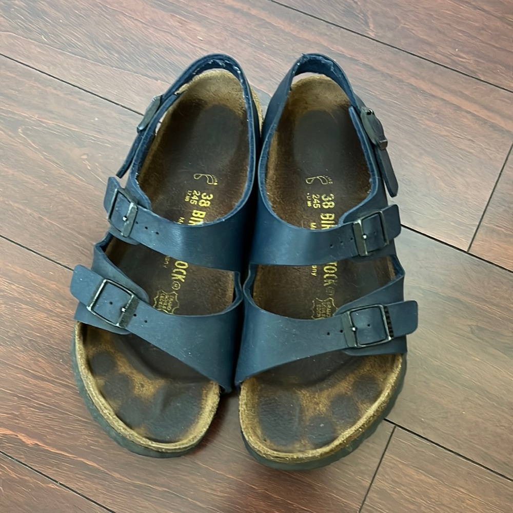 Milano Birkenstocks in Navy